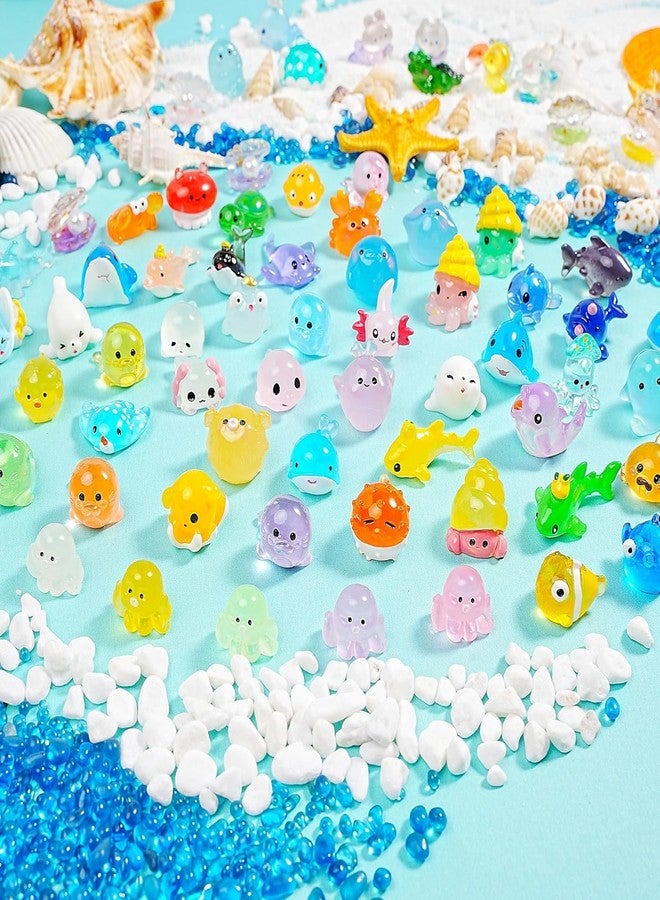 LLTDMEST 100+pcs Ocean Mini Resin Animals 78 Styles Tiny Sea Resin Animals Figurines Miniature Little Plastic Animal for Garden Micro Landscape DIY Fish Tank Aquarium Potted Gift Dollhouse Décor - Image 5
